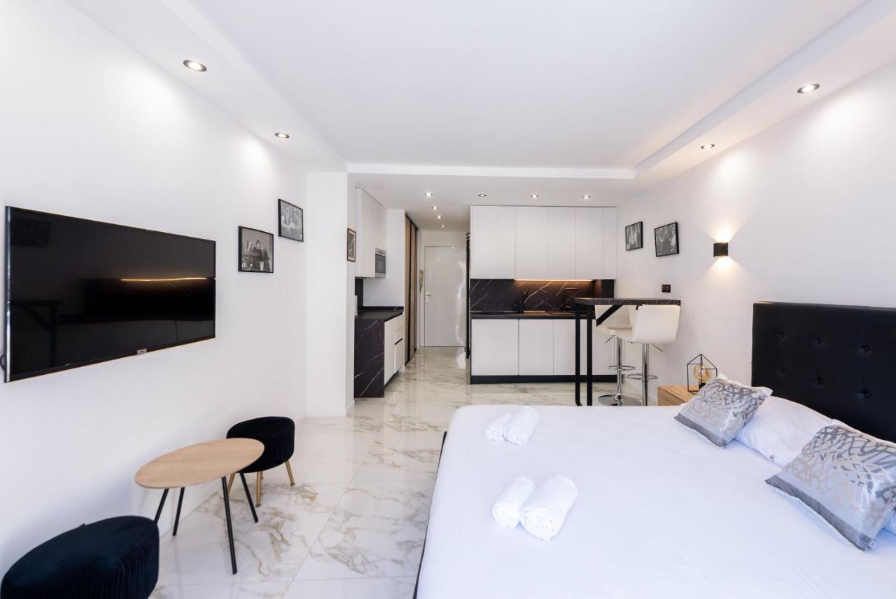 Large Studio - 50M Cannes Beach - Terrace Sea View Εξωτερικό φωτογραφία