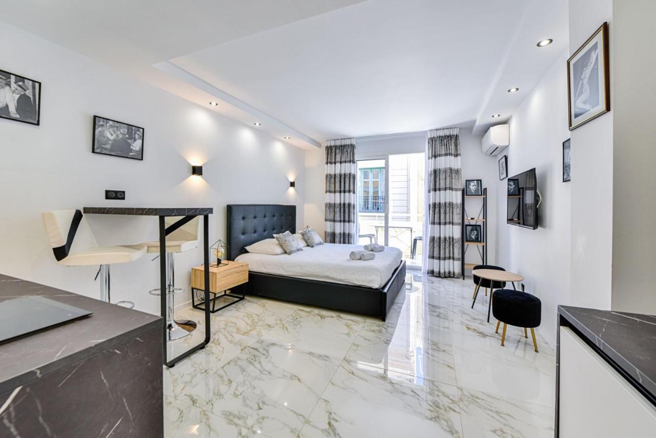 Large Studio - 50M Cannes Beach - Terrace Sea View Εξωτερικό φωτογραφία