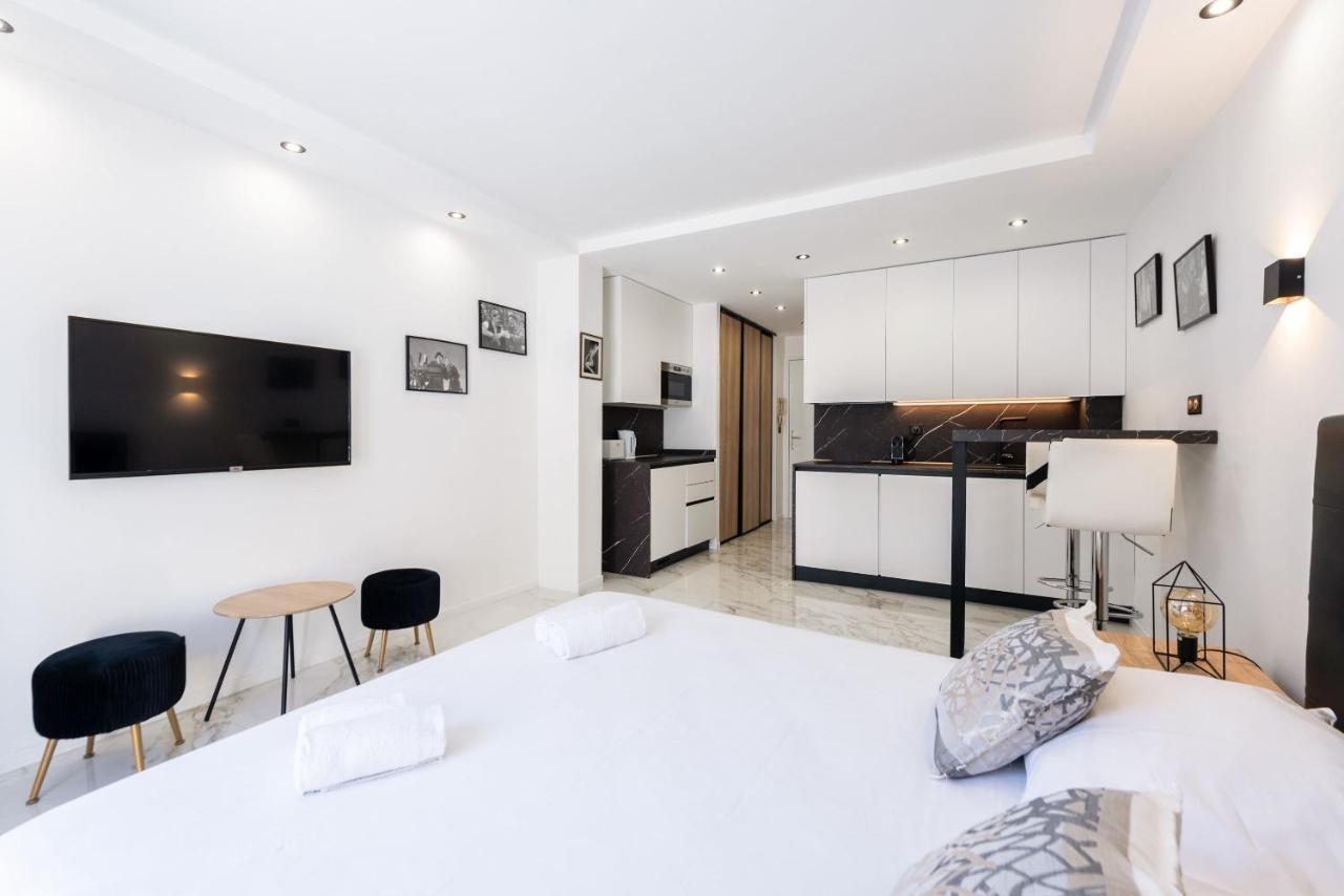 Large Studio - 50M Cannes Beach - Terrace Sea View Εξωτερικό φωτογραφία